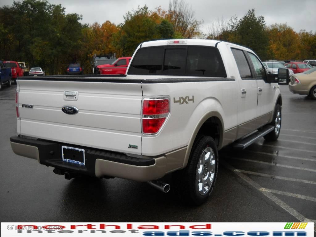 2010 F150 Lariat SuperCrew 4x4 - Oxford White / Black photo #6