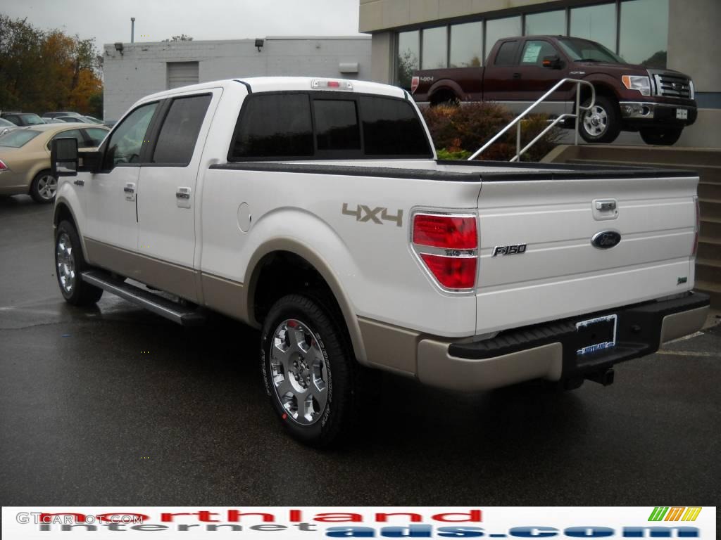 2010 F150 Lariat SuperCrew 4x4 - Oxford White / Black photo #8