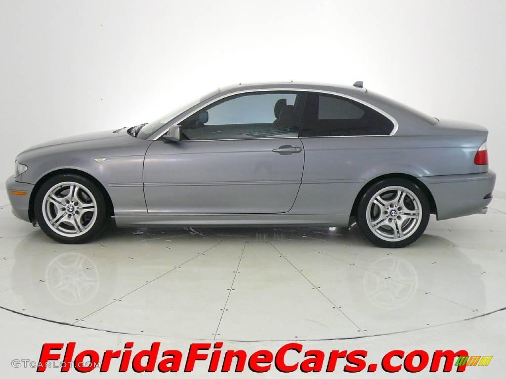 2004 3 Series 330i Coupe - Silver Grey Metallic / Black photo #3