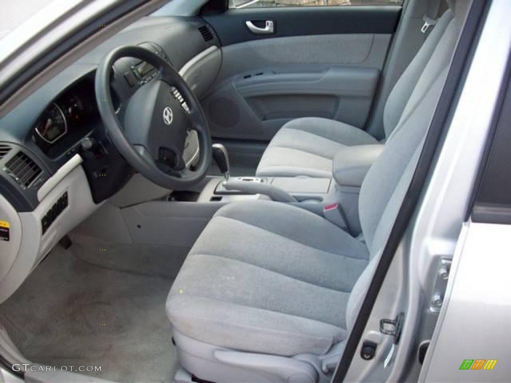 2007 Sonata GLS - Bright Silver / Gray photo #10