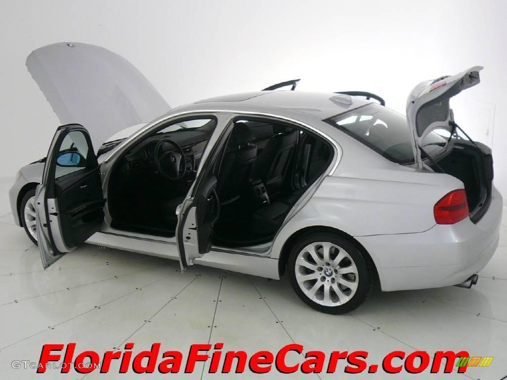 2006 3 Series 330i Sedan - Titanium Silver Metallic / Black photo #8