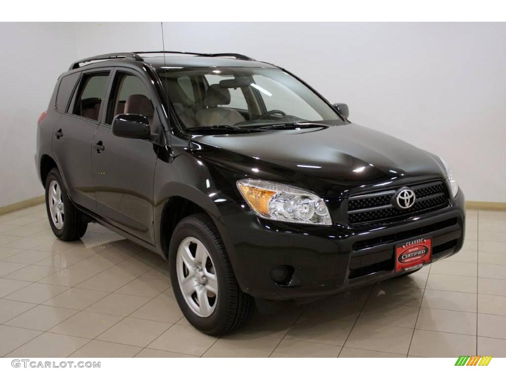 2007 RAV4 4WD - Black / Taupe photo #1