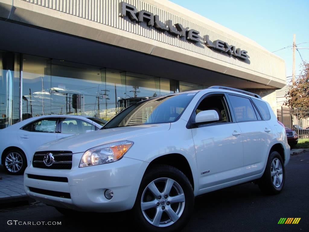 2006 RAV4 Limited 4WD - Blizzard White Pearl / Taupe photo #1