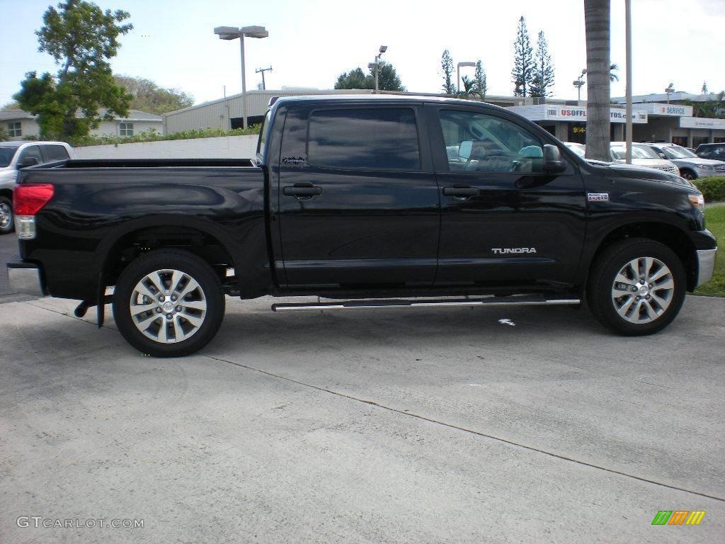 2010 Tundra Platinum CrewMax 4x4 - Black / Red Rock photo #8