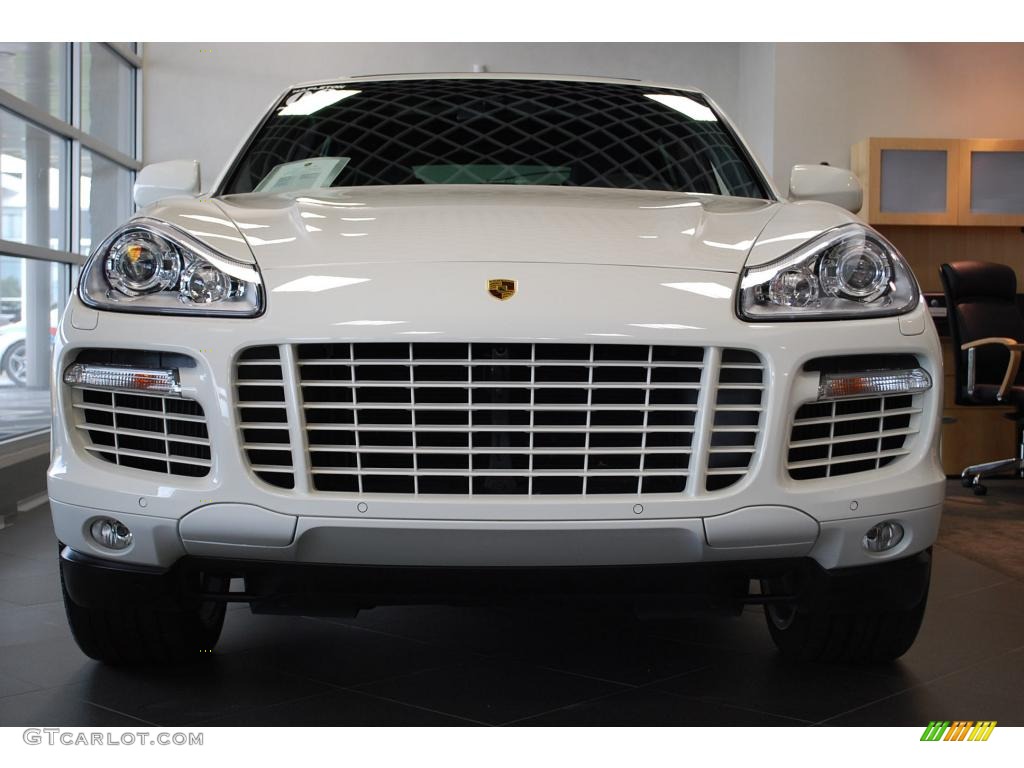 2009 Cayenne Turbo S - Sand White / Black/Havanna photo #2