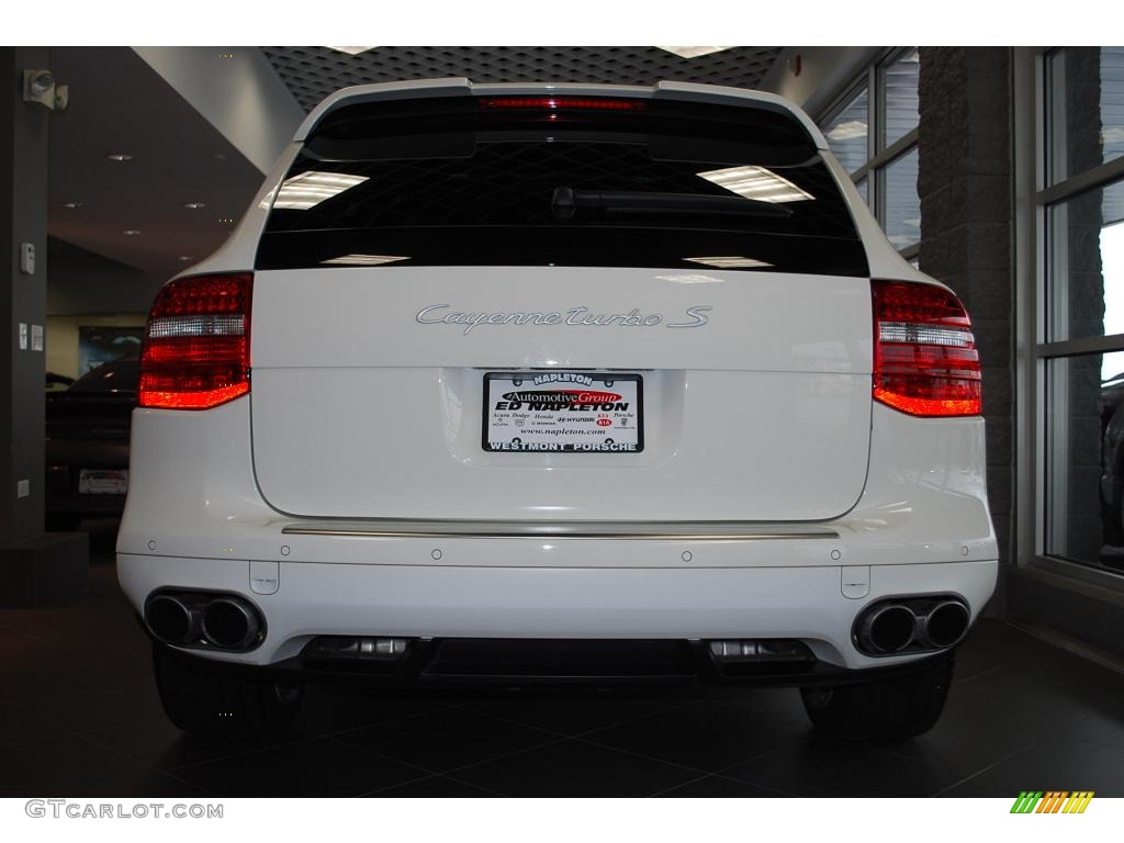 2009 Cayenne Turbo S - Sand White / Black/Havanna photo #4