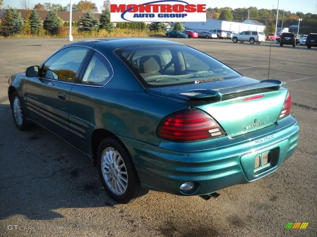 1999 Grand Am SE Coupe - Medium Green Blue Metallic / Dark Pewter photo #5