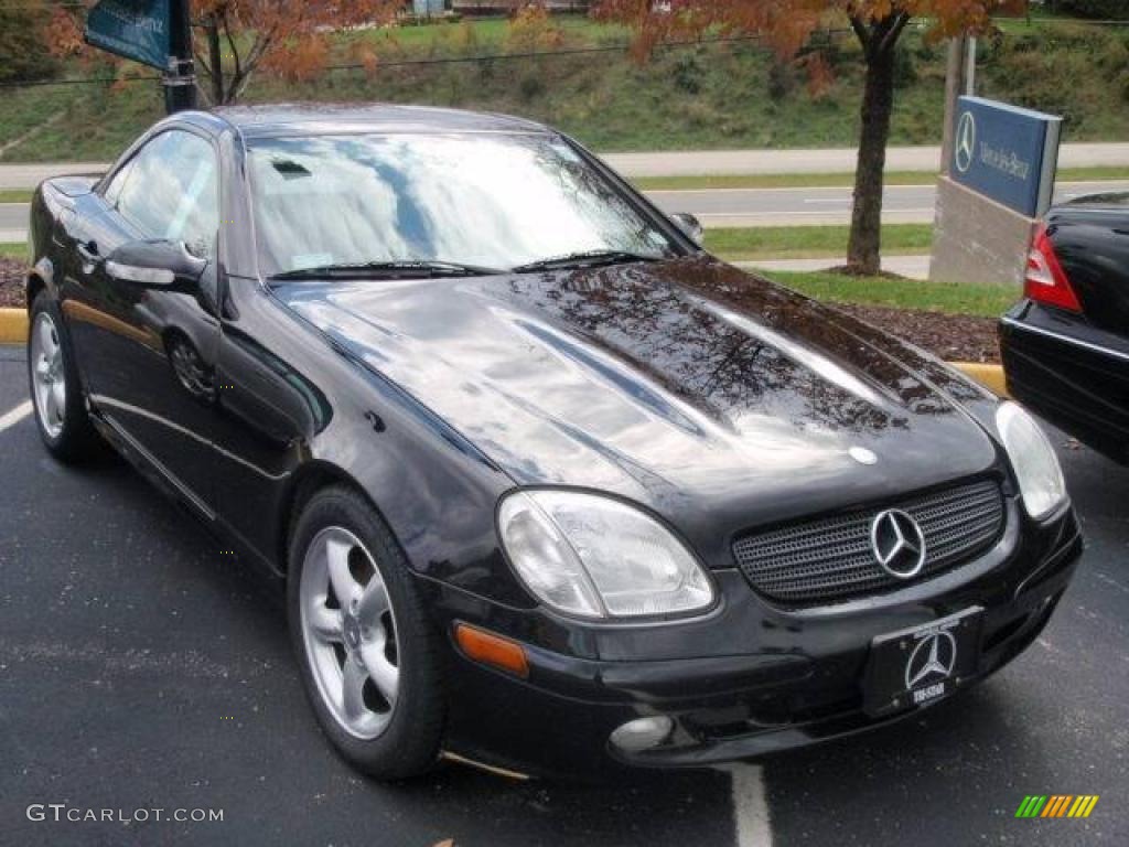 2003 SLK 320 Roadster - Black / Sienna Beige photo #3