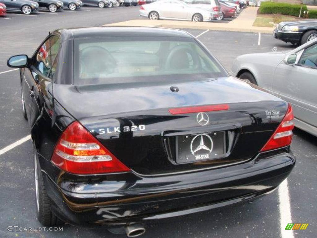 2003 SLK 320 Roadster - Black / Sienna Beige photo #10