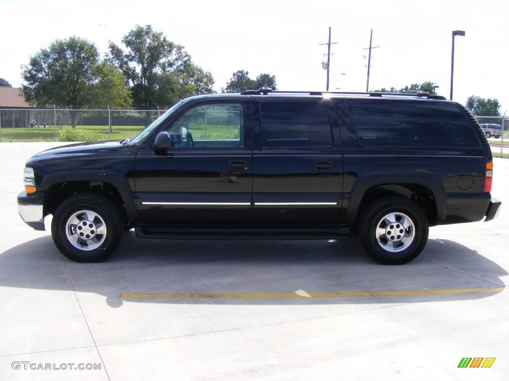2003 Suburban 1500 LT 4x4 - Black / Tan/Neutral photo #6