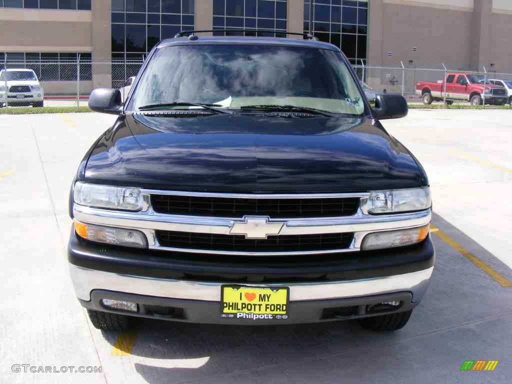 2003 Suburban 1500 LT 4x4 - Black / Tan/Neutral photo #8