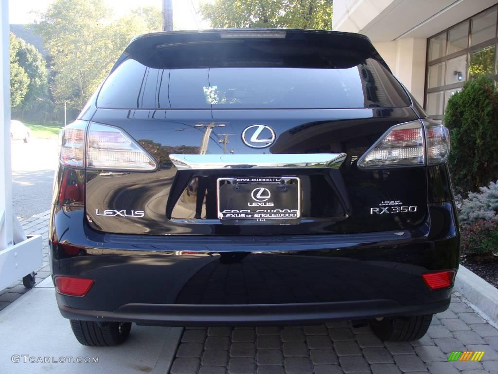 2010 RX 350 AWD - Obsidian Black / Parchment/Brown Walnut photo #4