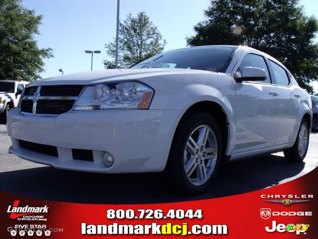 2010 Avenger R/T - Stone White / Dark Slate Gray photo #1