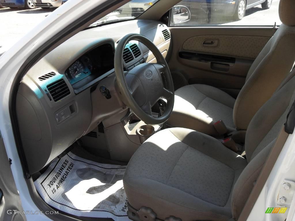 2003 Rio Cinco Hatchback - Polar White / Gray photo #9