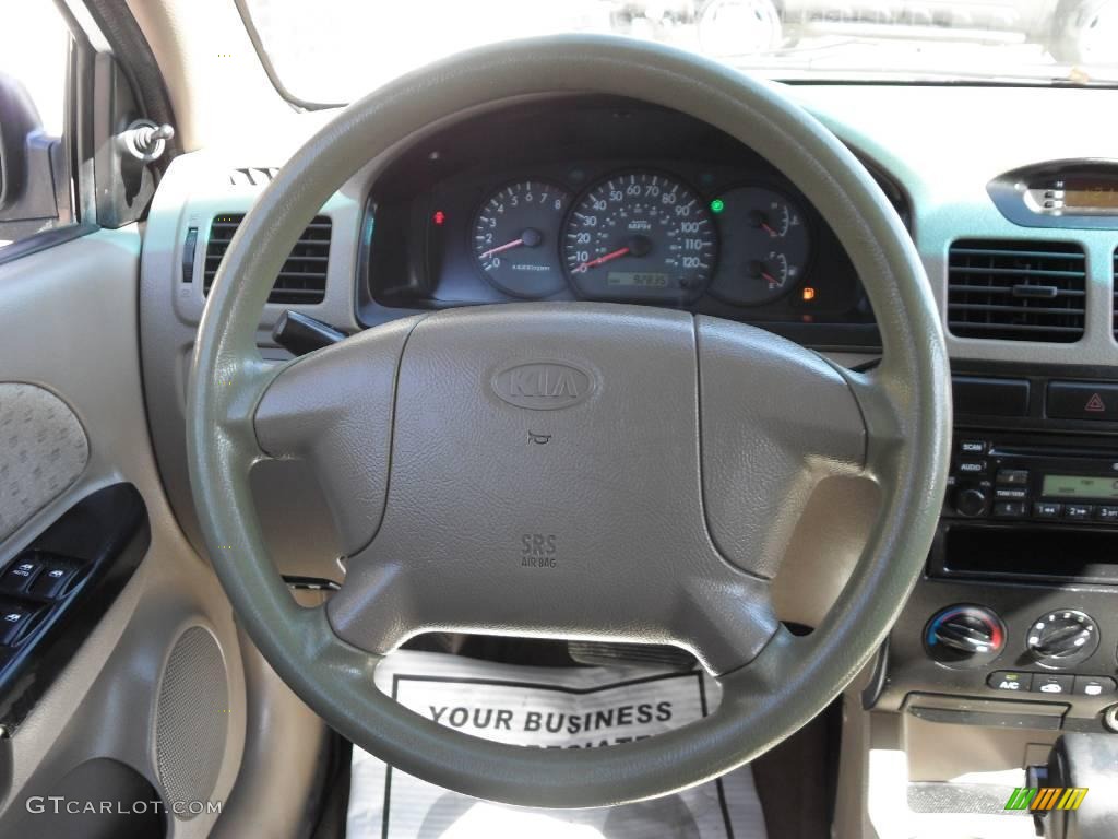 2003 Rio Cinco Hatchback - Polar White / Gray photo #14