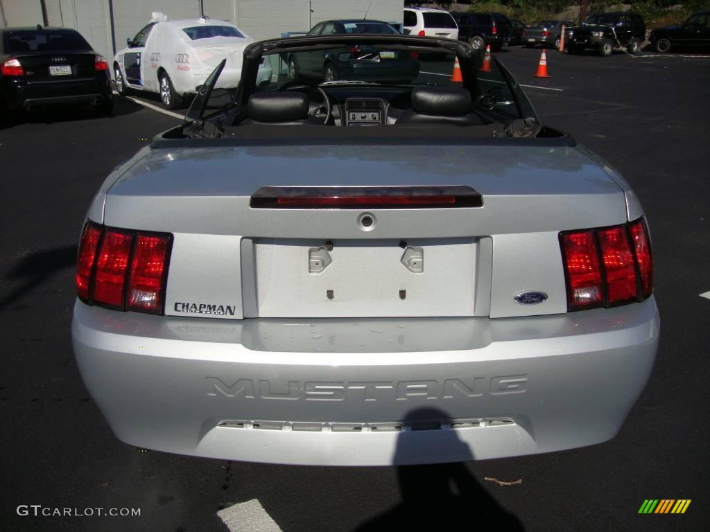 1999 Mustang V6 Convertible - Silver Metallic / Dark Charcoal photo #8
