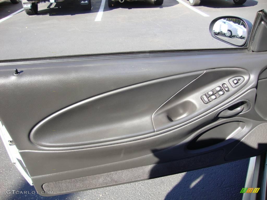 1999 Mustang V6 Convertible - Silver Metallic / Dark Charcoal photo #13