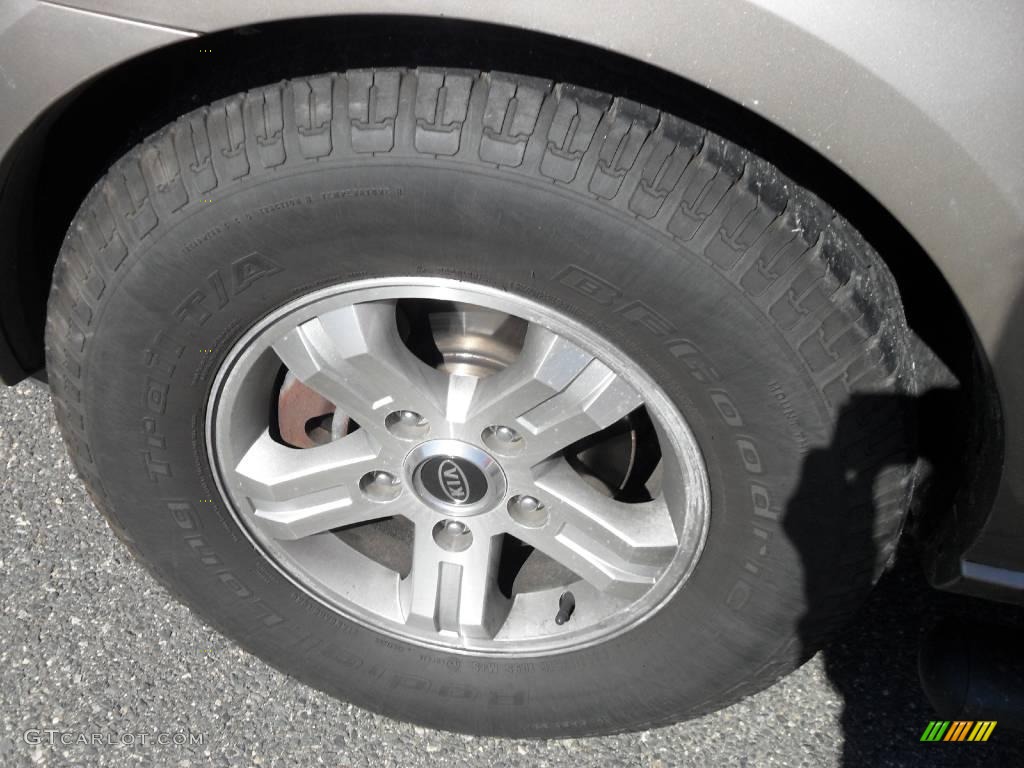 2003 Sorento EX 4WD - Ruby Red Metallic / Gray photo #20