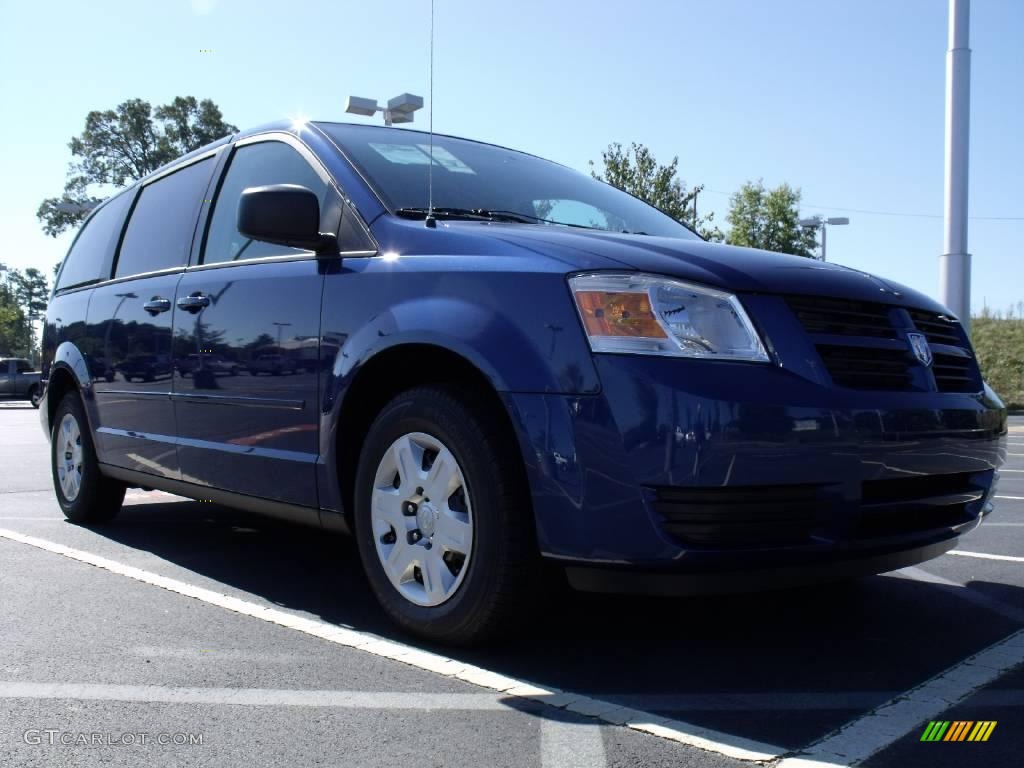 2010 Grand Caravan SE - Deep Water Blue Pearl Coat / Dark Slate Gray/Light Shale photo #4