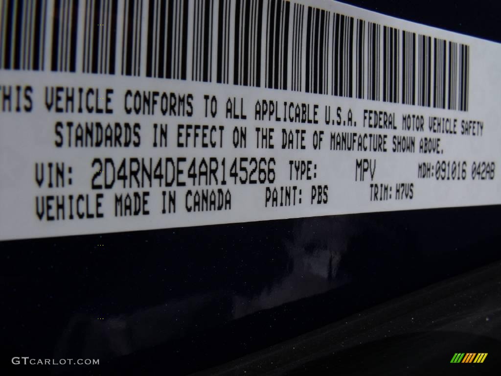 2010 Grand Caravan SE - Deep Water Blue Pearl Coat / Dark Slate Gray/Light Shale photo #16