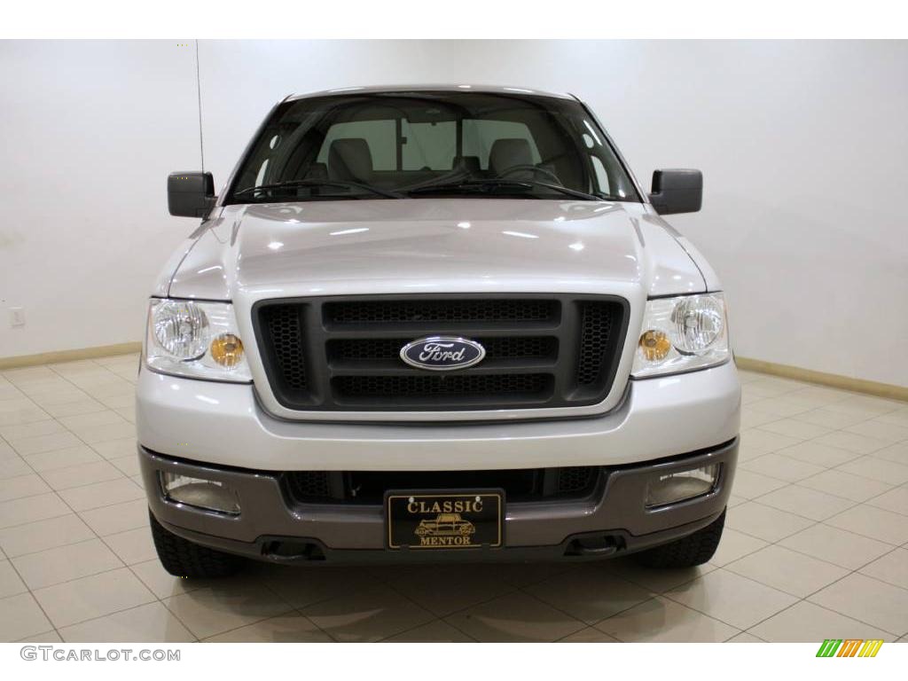 2005 F150 FX4 SuperCab 4x4 - Silver Metallic / Black photo #2