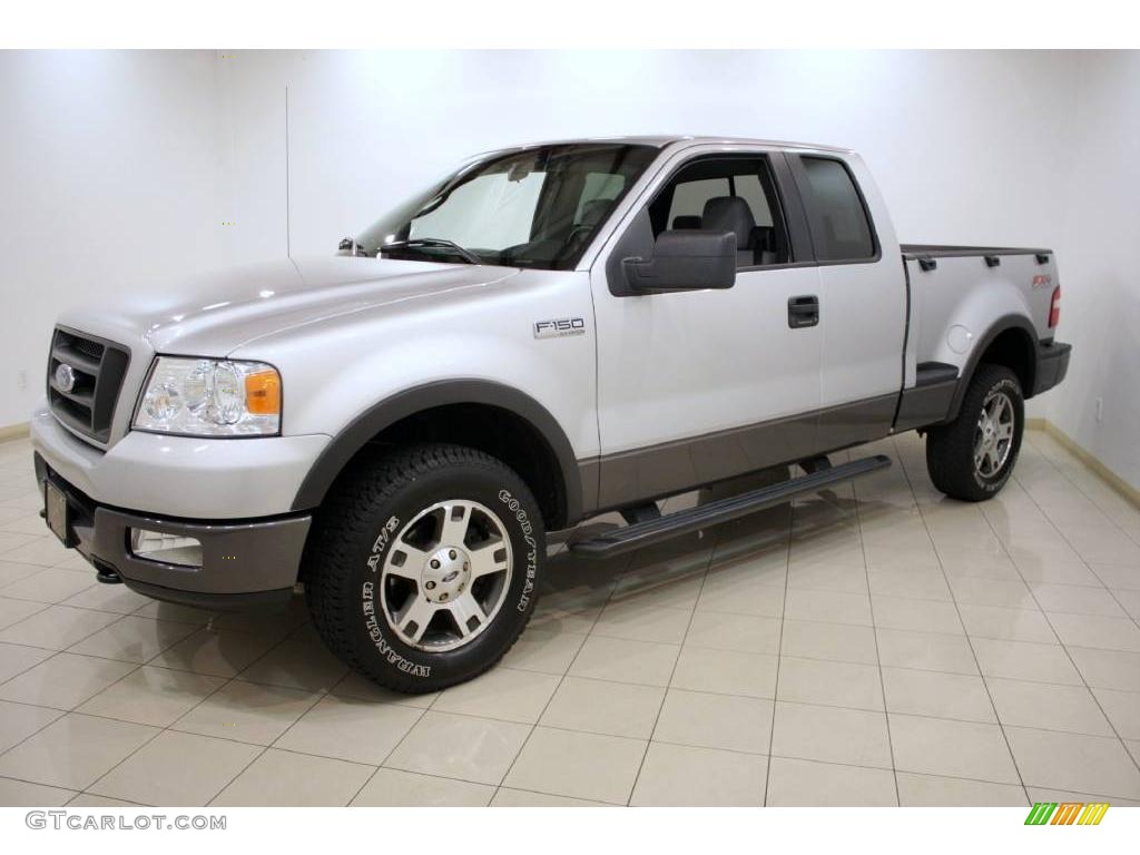 2005 F150 FX4 SuperCab 4x4 - Silver Metallic / Black photo #3