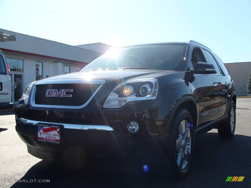 2008 Acadia SLT AWD - Dark Crimson Red Metallic / Light Titanium photo #1