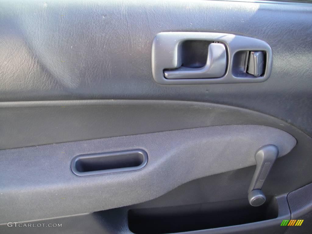 1996 Civic DX Hatchback - Granada Black Pearl Metallic / Gray photo #10
