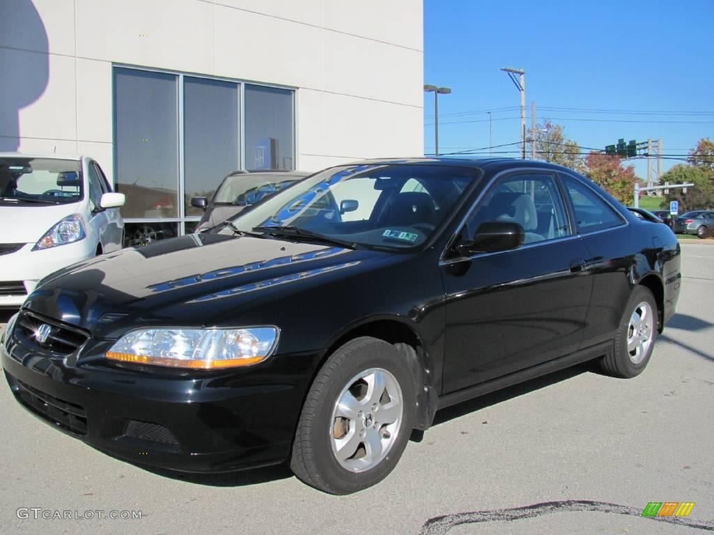 2001 Accord EX Coupe - Nighthawk Black Pearl / Charcoal photo #2