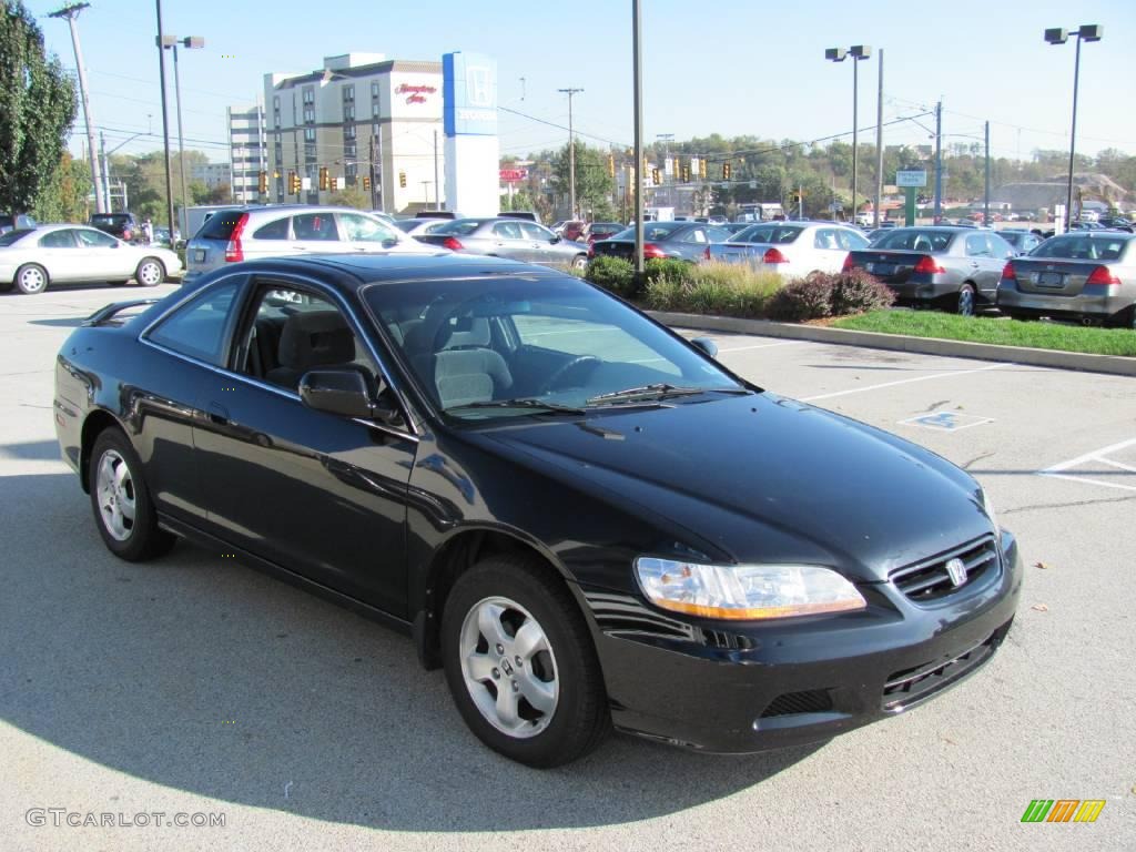 2001 Accord EX Coupe - Nighthawk Black Pearl / Charcoal photo #8