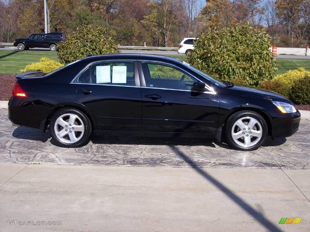 2007 Accord EX-L V6 Sedan - Nighthawk Black Pearl / Black photo #3