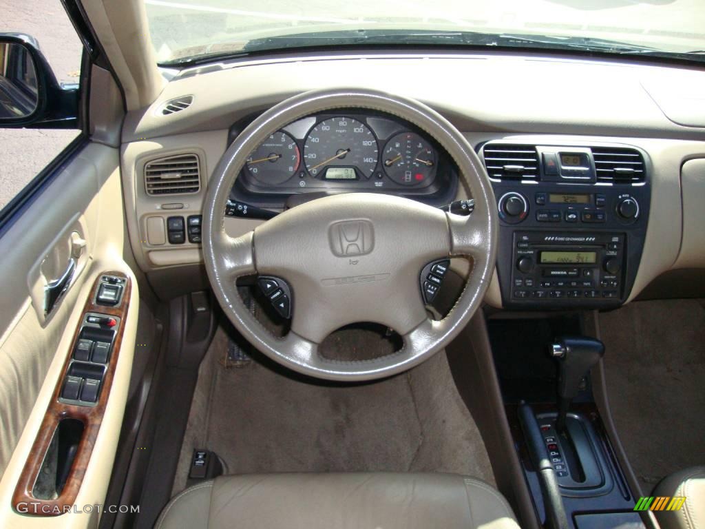 2001 Accord EX V6 Sedan - Dark Emerald Pearl / Ivory photo #35