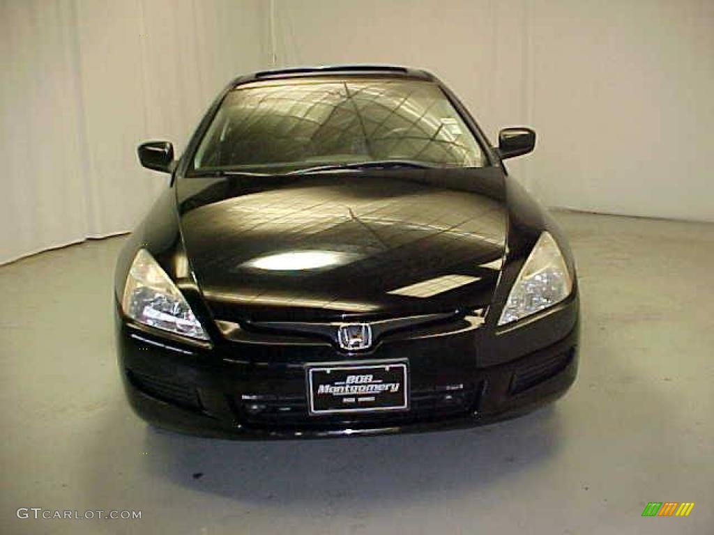 2003 Accord EX Coupe - Nighthawk Black Pearl / Black photo #2