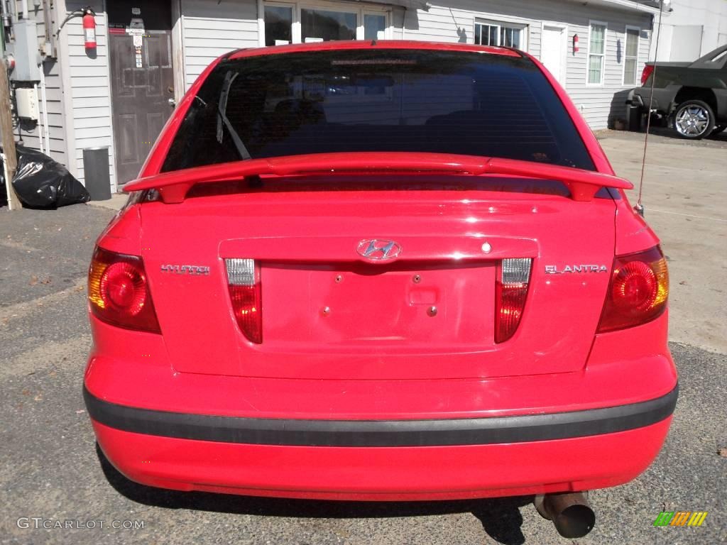 2001 Elantra GT - Cardinal Red / Gray photo #6