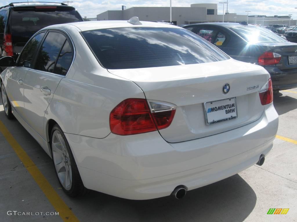 2007 3 Series 335i Sedan - Alpine White / Beige photo #2