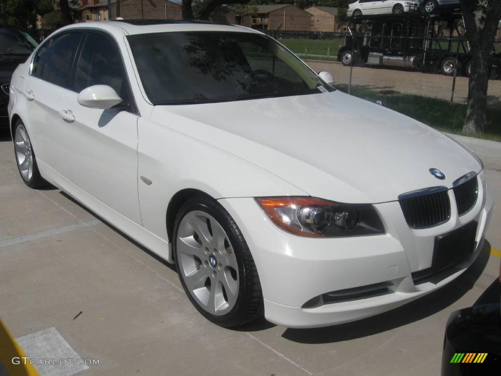 2007 3 Series 335i Sedan - Alpine White / Beige photo #4