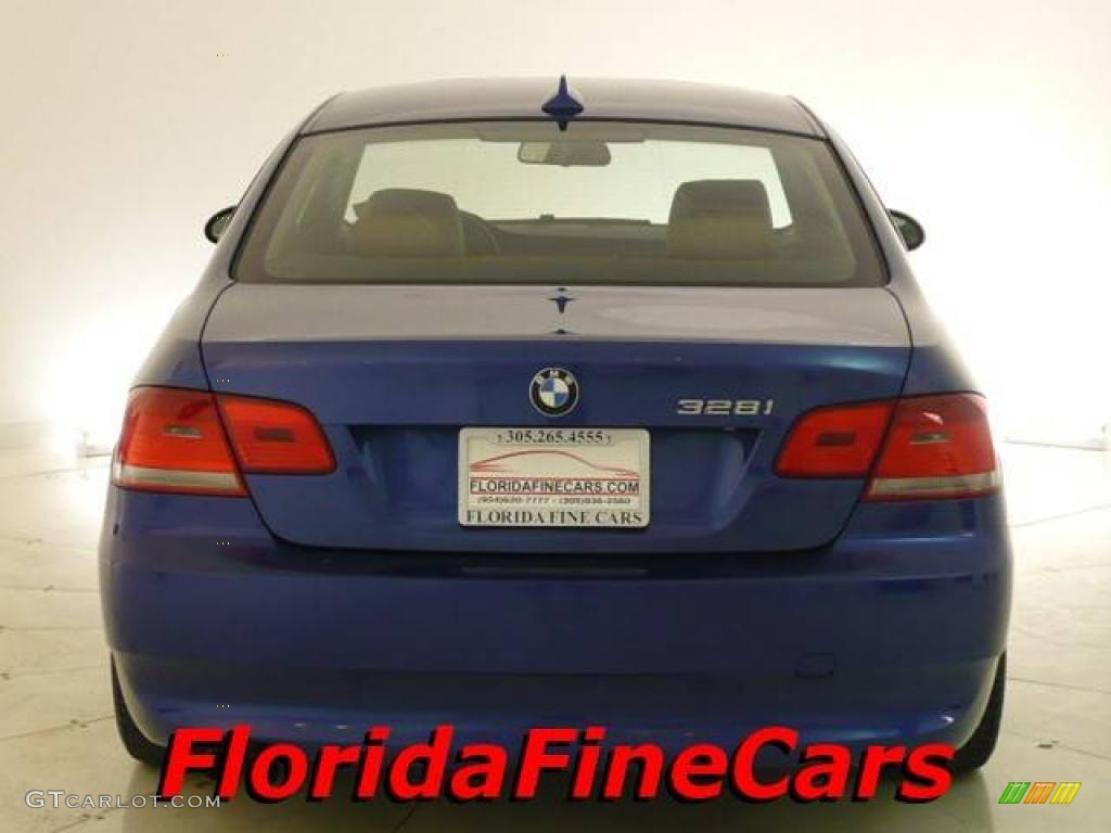 2007 3 Series 328i Coupe - Montego Blue Metallic / Saddle Brown/Black photo #6