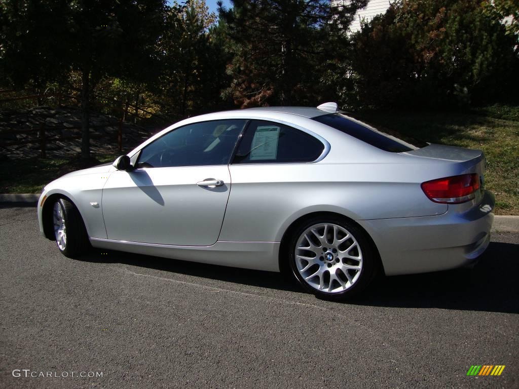 2007 3 Series 328i Coupe - Titanium Silver Metallic / Black photo #3