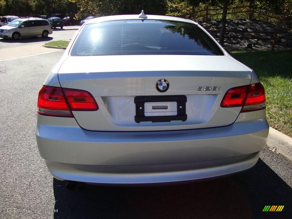 2007 3 Series 328i Coupe - Titanium Silver Metallic / Black photo #4