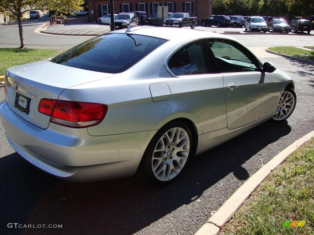 2007 3 Series 328i Coupe - Titanium Silver Metallic / Black photo #5