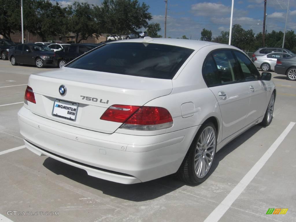 2007 7 Series 750Li Sedan - Alpine White / Black photo #3