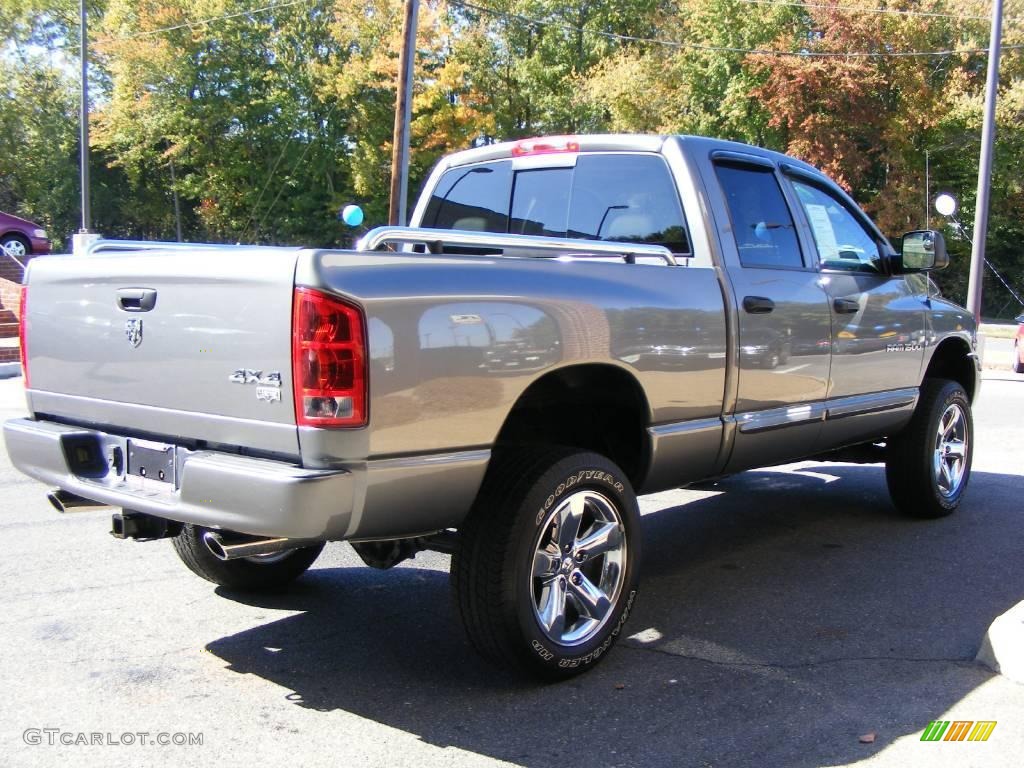 2005 Ram 1500 Laramie Quad Cab 4x4 - Mineral Gray Metallic / Dark Slate Gray photo #3