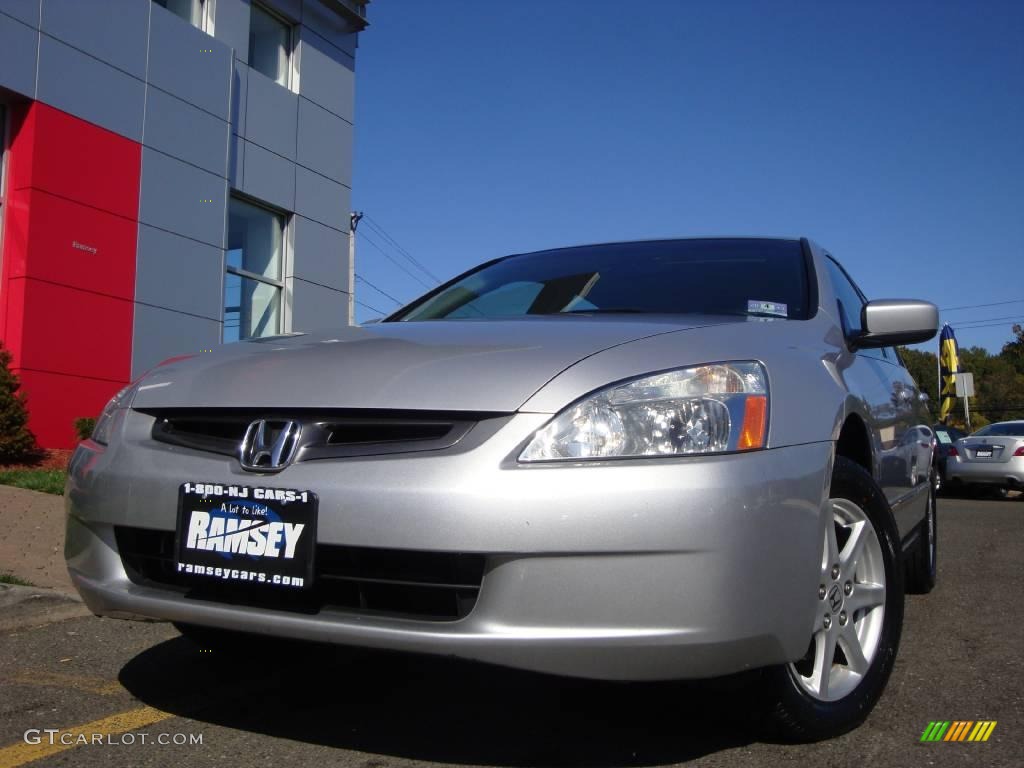 2003 Accord EX V6 Sedan - Satin Silver Metallic / Black photo #3