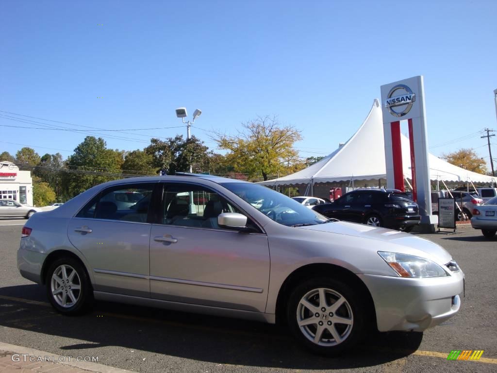 2003 Accord EX V6 Sedan - Satin Silver Metallic / Black photo #12