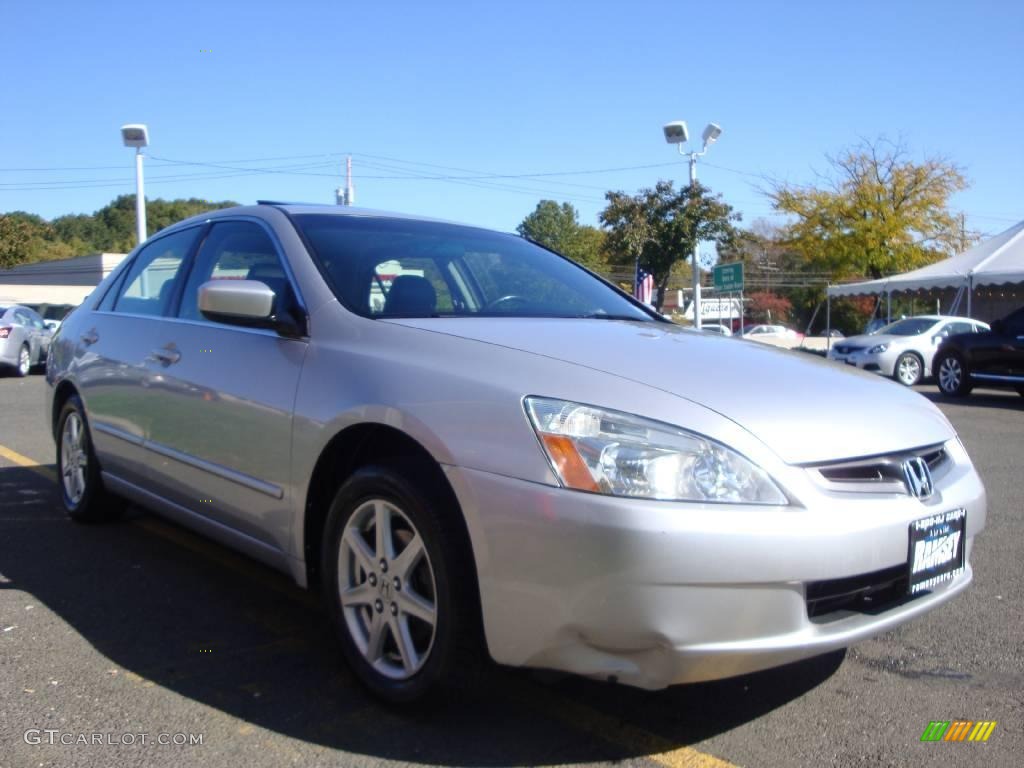 2003 Accord EX V6 Sedan - Satin Silver Metallic / Black photo #13