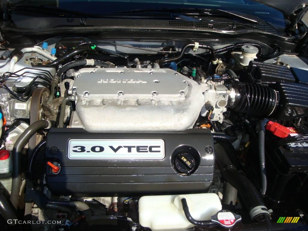 2003 Accord EX V6 Sedan - Satin Silver Metallic / Black photo #28