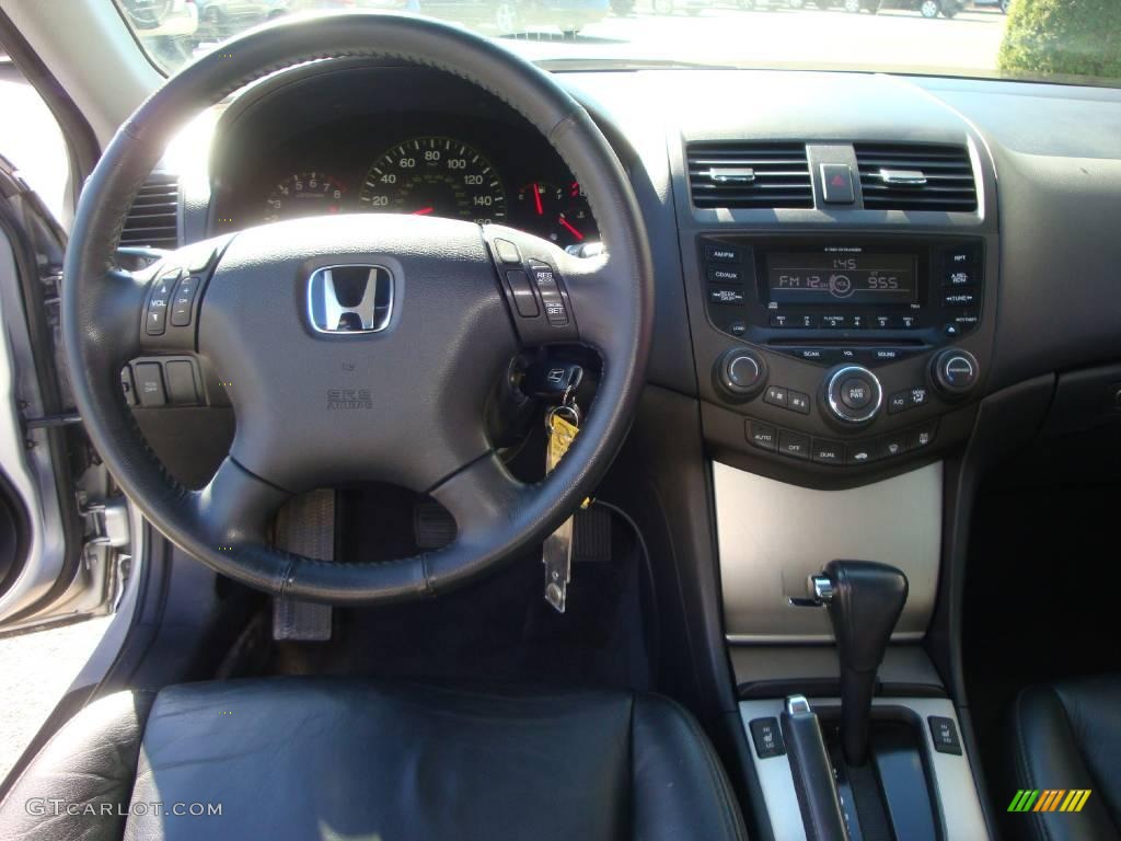 2003 Accord EX V6 Sedan - Satin Silver Metallic / Black photo #32