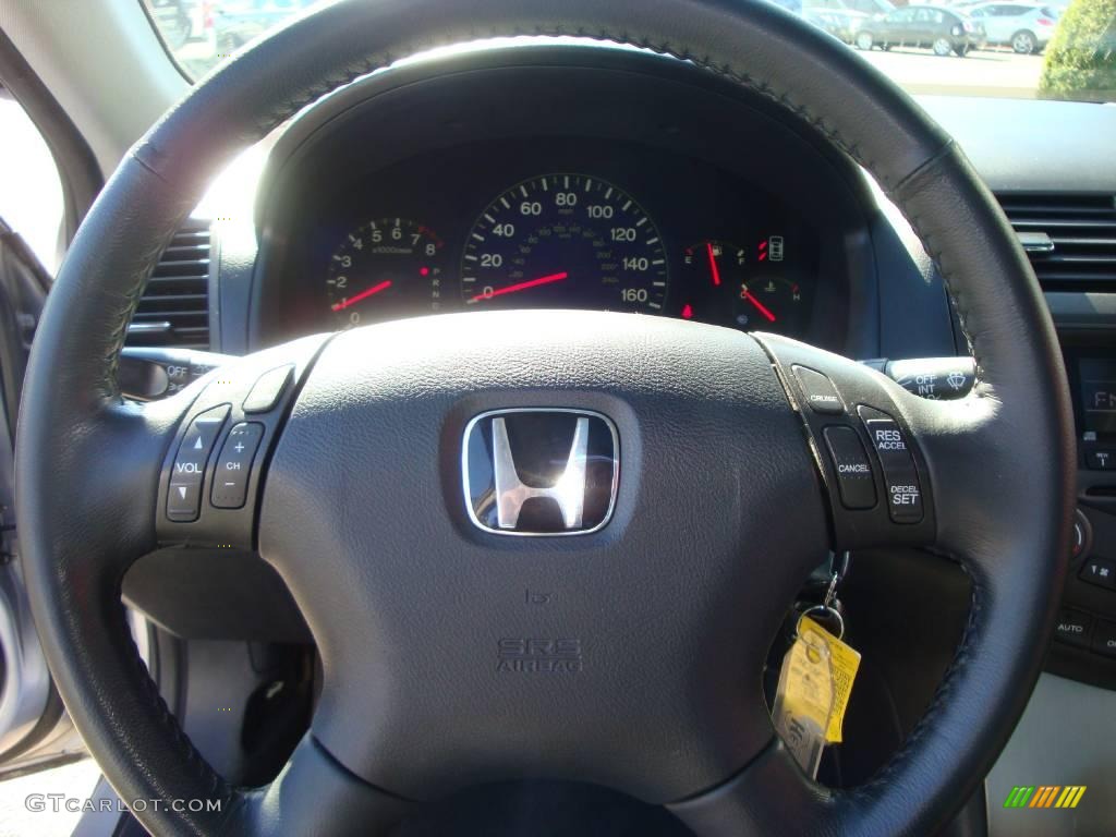 2003 Accord EX V6 Sedan - Satin Silver Metallic / Black photo #33