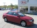 2008 Spicy Red Kia Spectra EX Sedan  photo #1