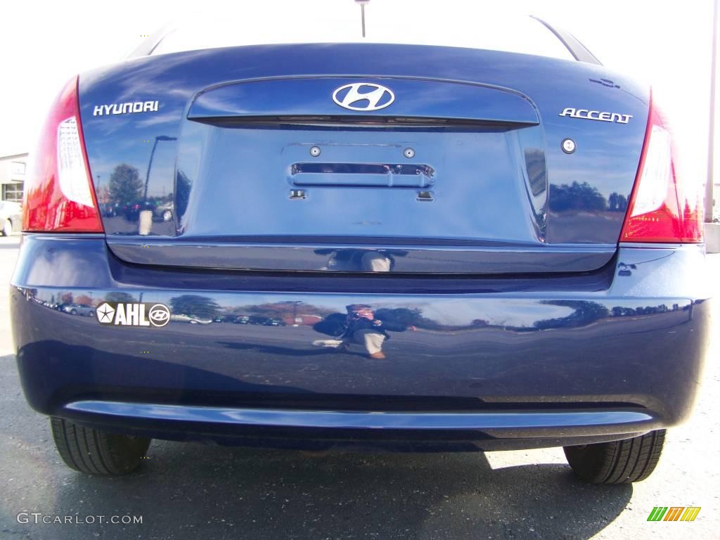 2008 Accent GLS Sedan - Dark Sapphire Blue / Gray photo #5